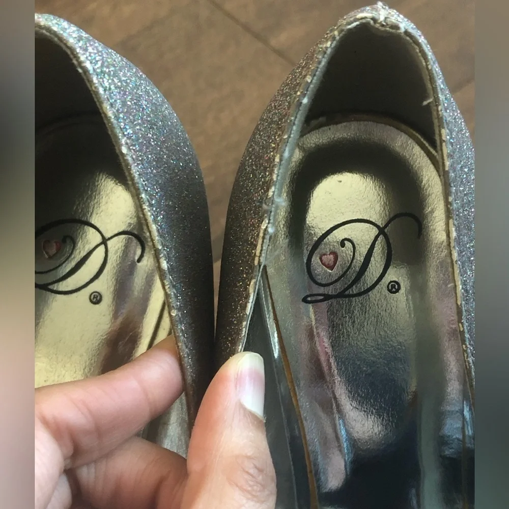 Glitter prom heels formal party wear size 8.5